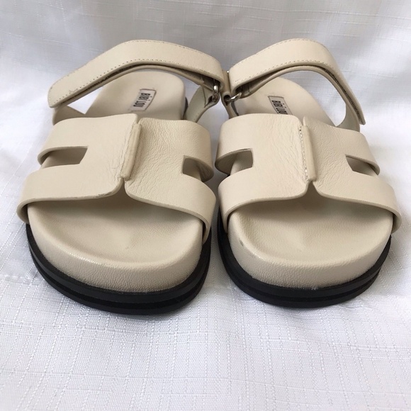 Anthropologie Bibi Lou Cutout Slide Sandals Cream Size 36 Us Size 5.5 $185 - Picture 2 of 12